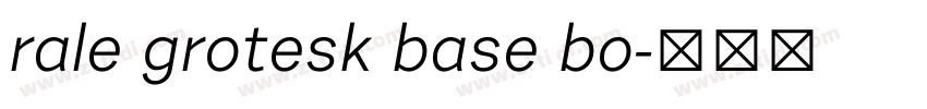 rale grotesk base bo字体转换 rale grotesk base bo字体转换